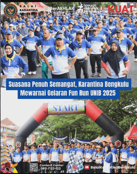 Suasana Penuh Semangat, Karantina Bengkulu Mewarnai Gelaran Fun Run UNIB 2025