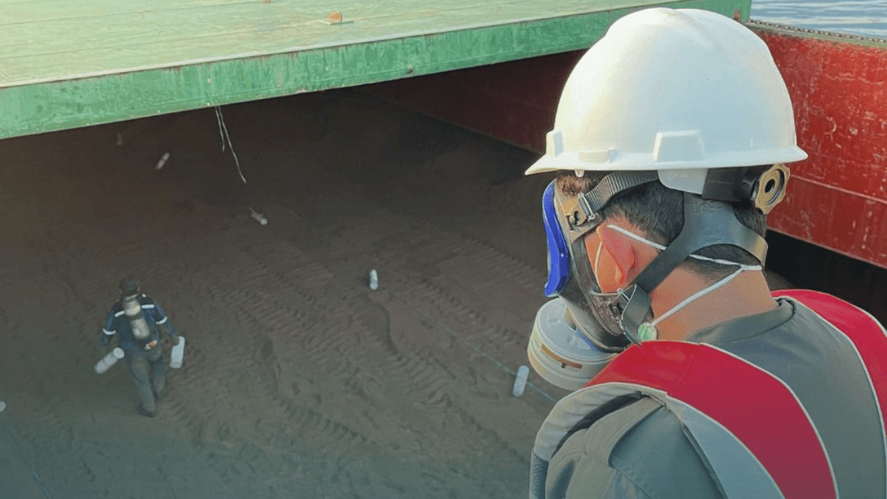 3.200 Ton Bungkil Sawit di Ekspor Menuju China, Karantina Sulbar Awasi Proses Fumigasi