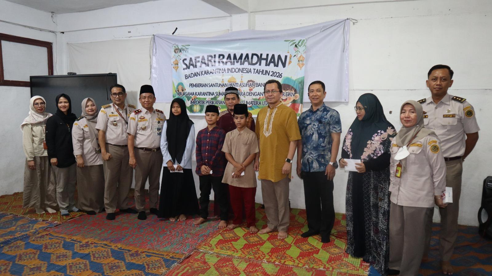 Badan Karantina Indonesia dan Pelaku Usaha Perikanan Berbagi Kasih di Panti Asuhan Bani Adam