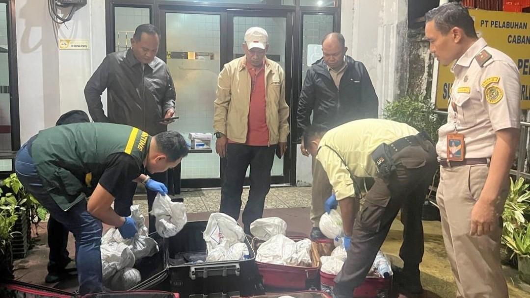 Karantina Sulsel Amankan Kepiting Kenari di Pelabuhan Soekarno-Hatta Makassar
