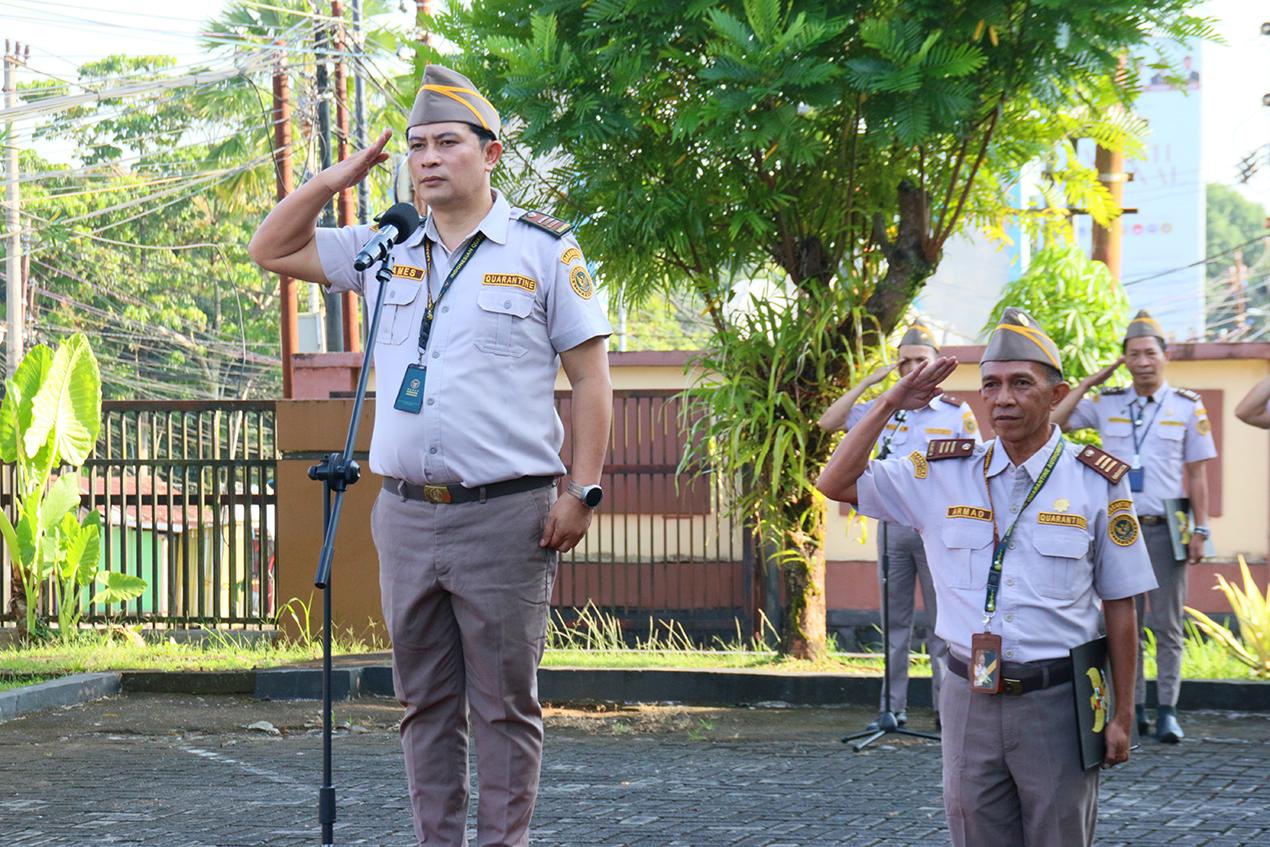 Pimpin Apel James Assa Ajak Petugas Karantina Berkomitmen jaga integritas pelayanan dan menghematan energi