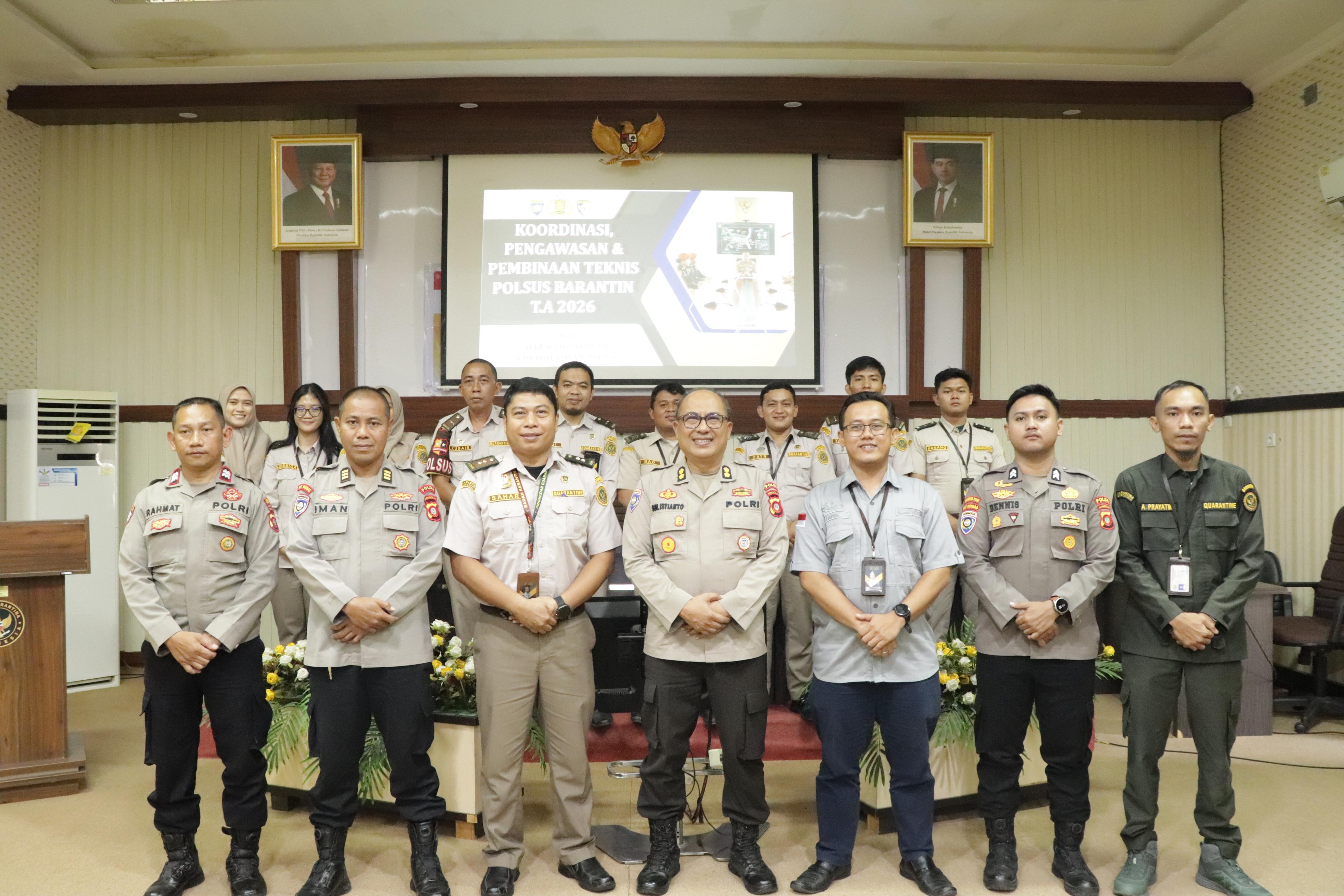 Karantina Perkuat Pengawasan melalui Pembinaan Teknis Polsus