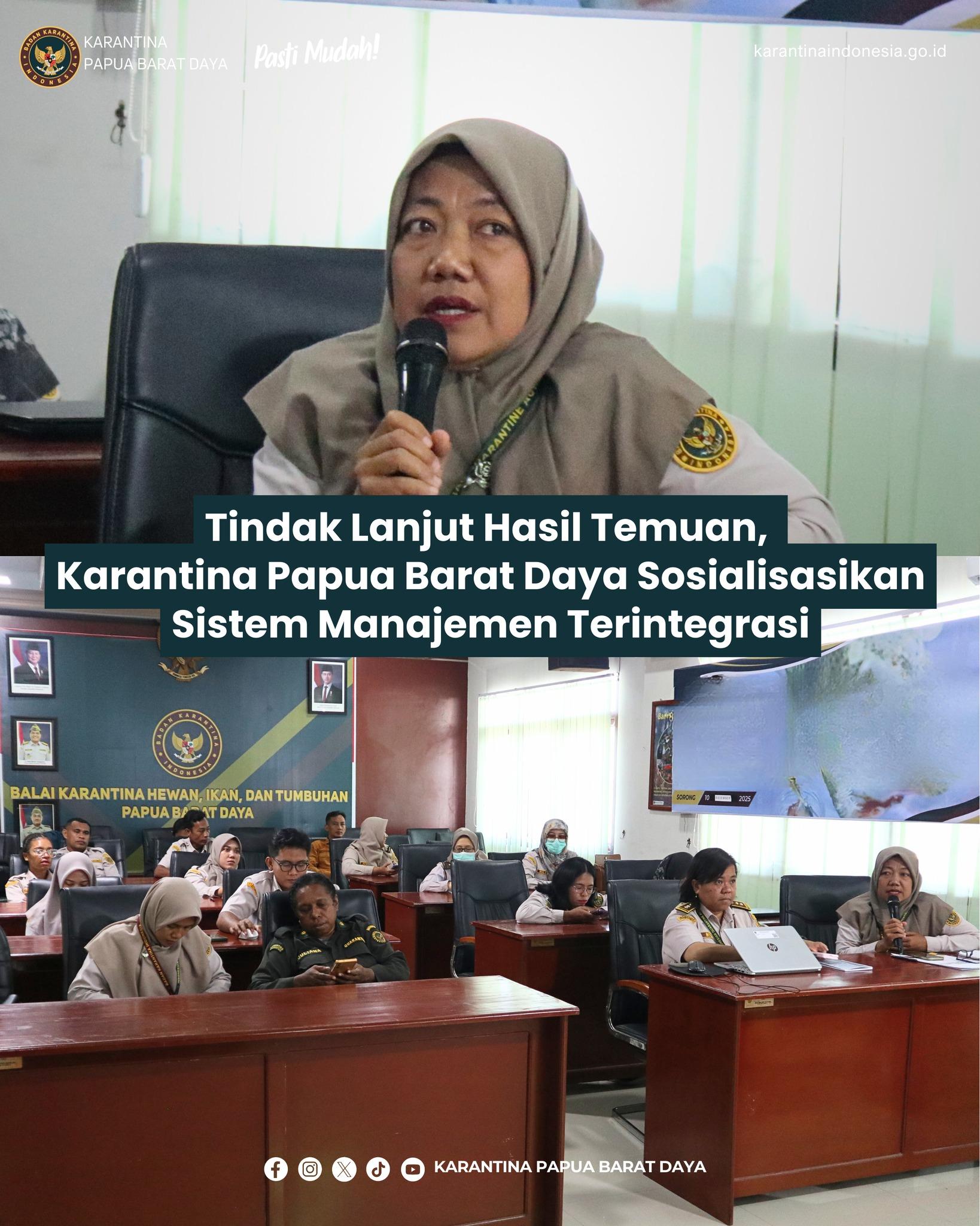 SOSIALISASIKAN MANAJEMEN TERINTEGRASI
