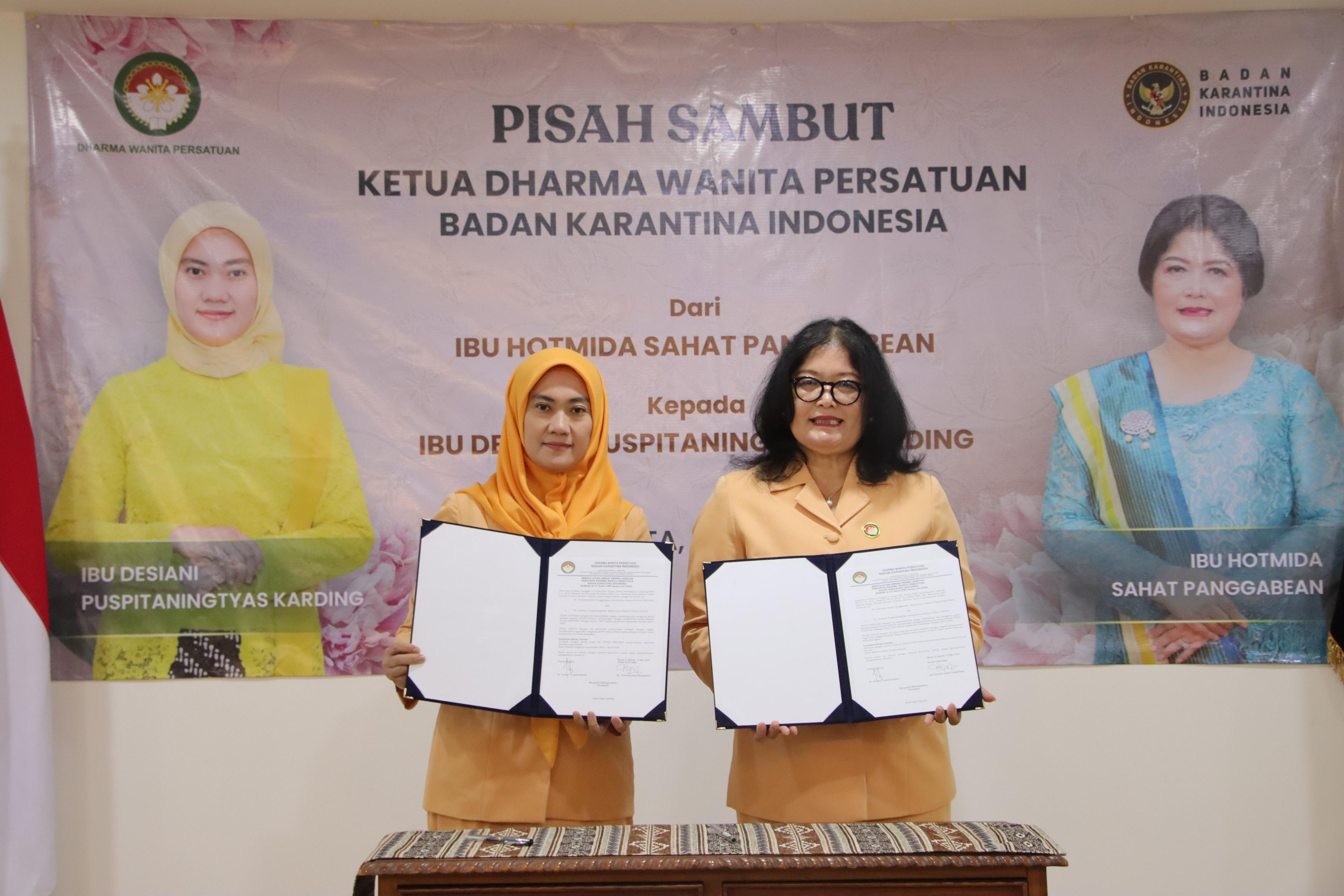 Dharma Wanita Persatuan Barantin Gelar Pisah Sambut Ketua, Perkuat Semangat Kebersamaan dan Pengabdian
