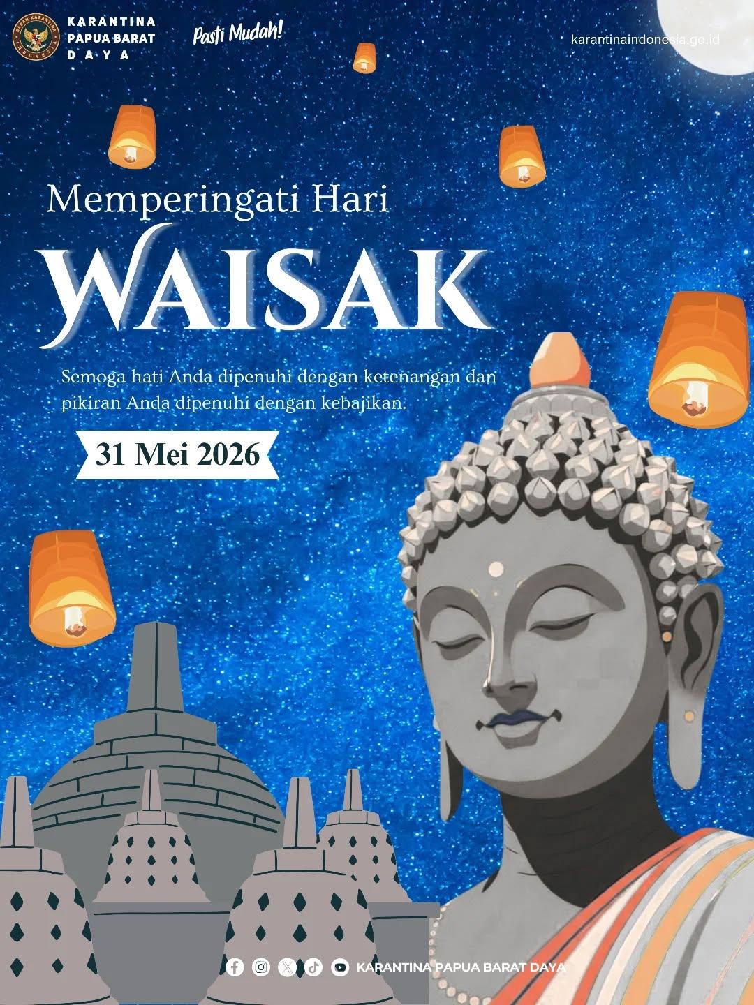 MEMPERINGATI HARI WAISAK 31 MEI 2026