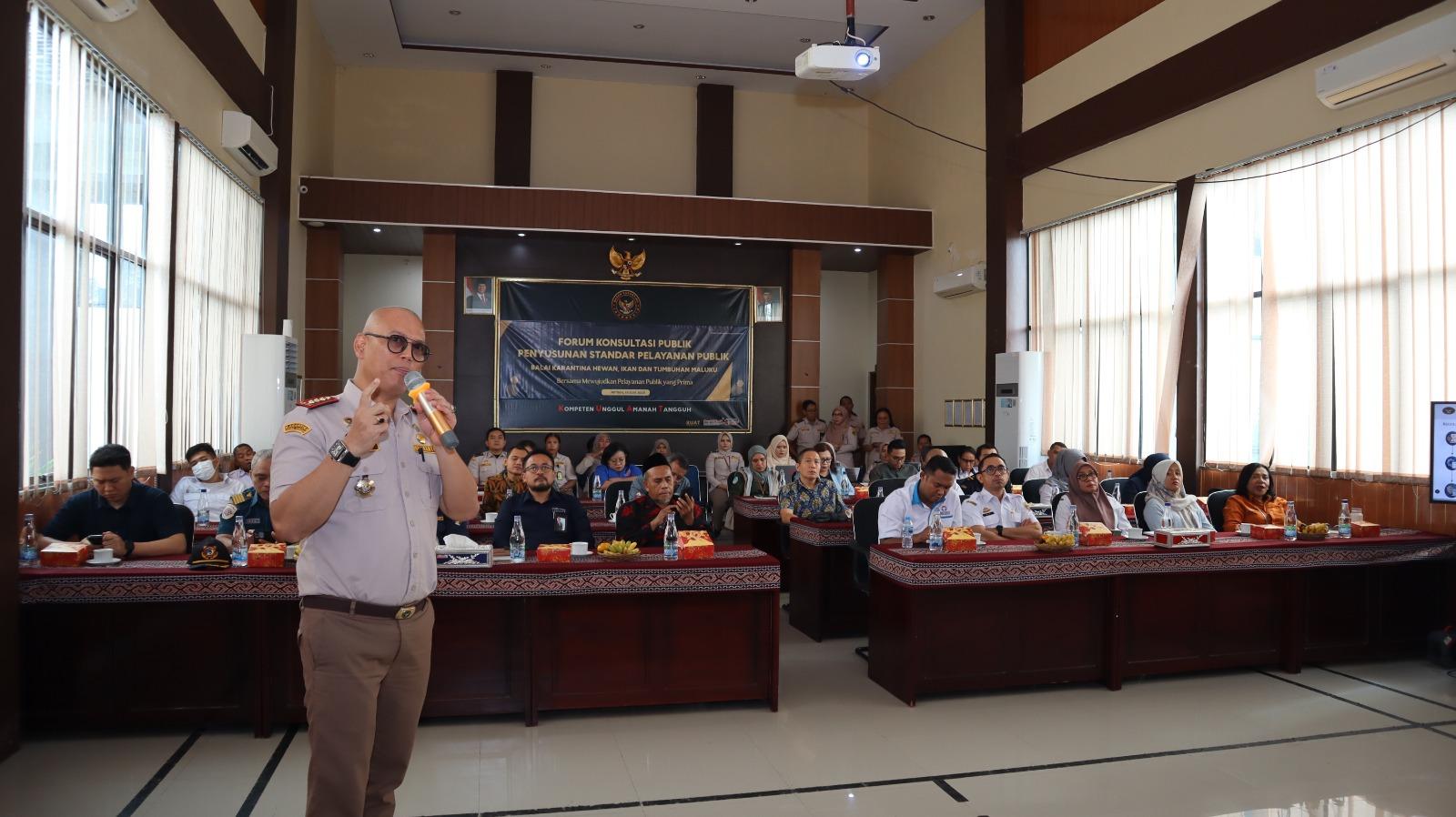 Karantina Maluku Gelar Forum Konsultasi Publik, Perkuat Komitmen Wujudkan Pelayanan Prima