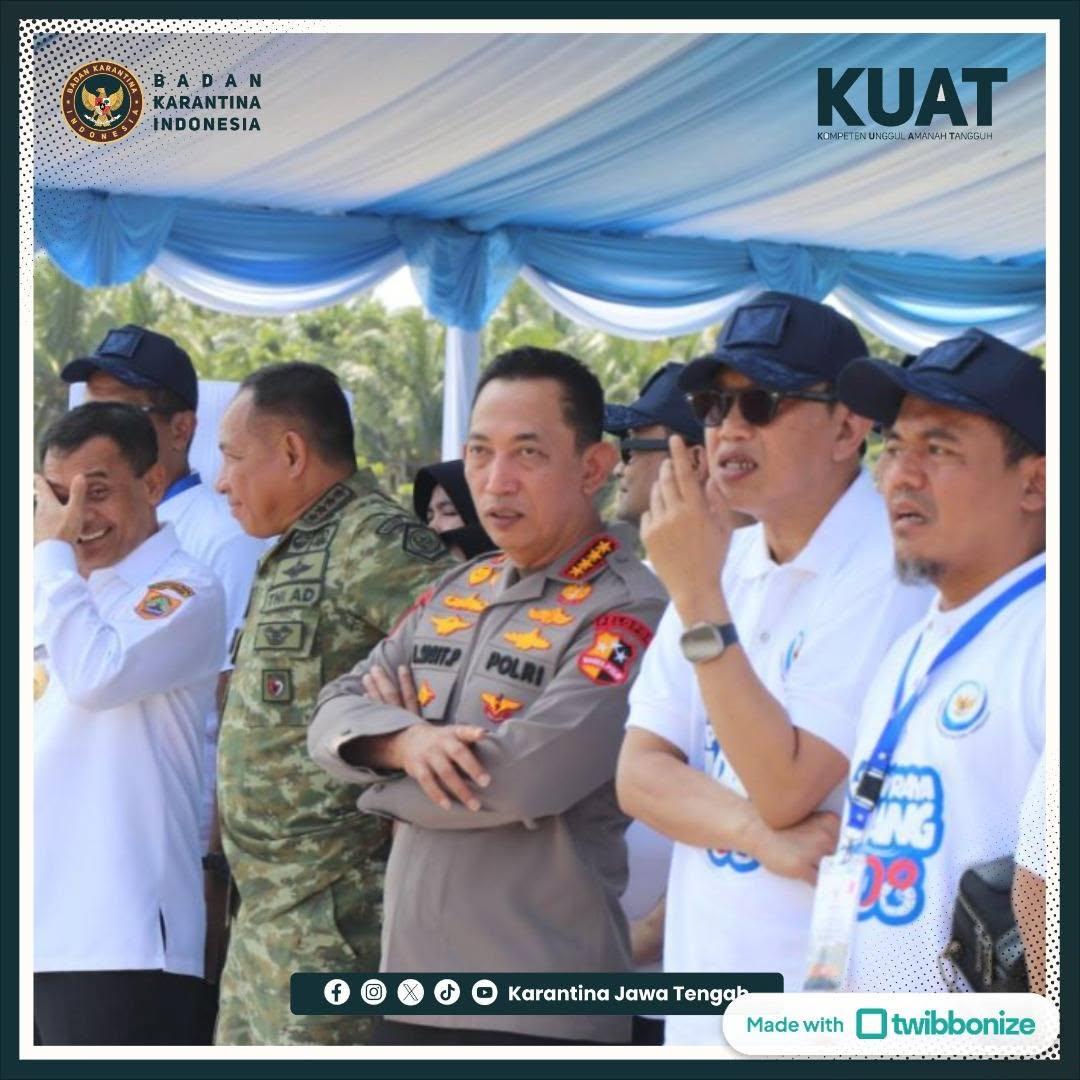Barantin Dampingi Presiden Panen Raya Udang di Kebumen