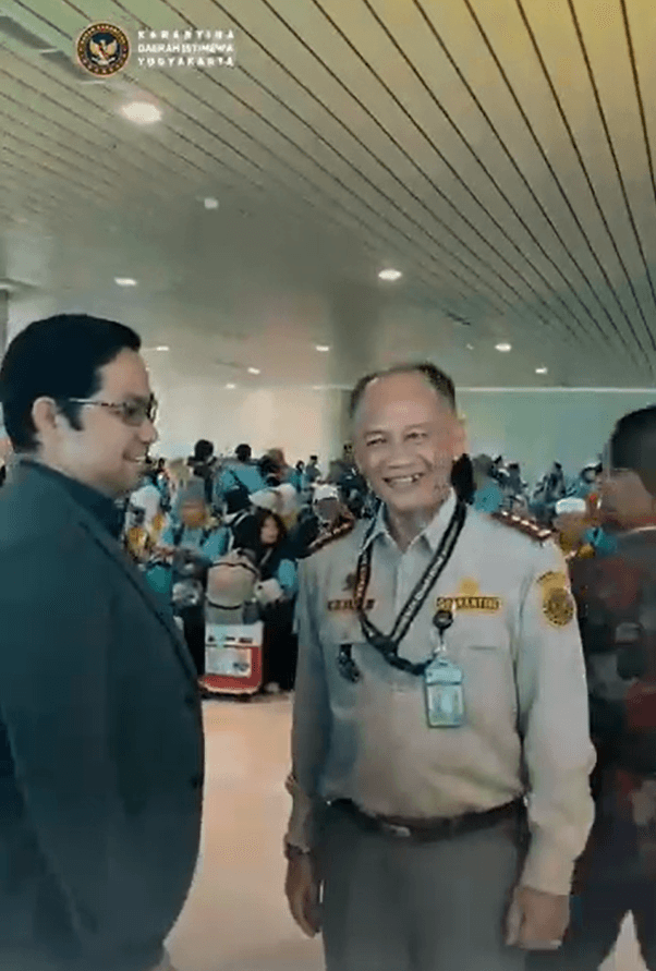 Selamat kembali ke Tanah Air dengan selamat Jamaah haji kloter 26 Embarkasi Yogyakarta International Airport (YIA).