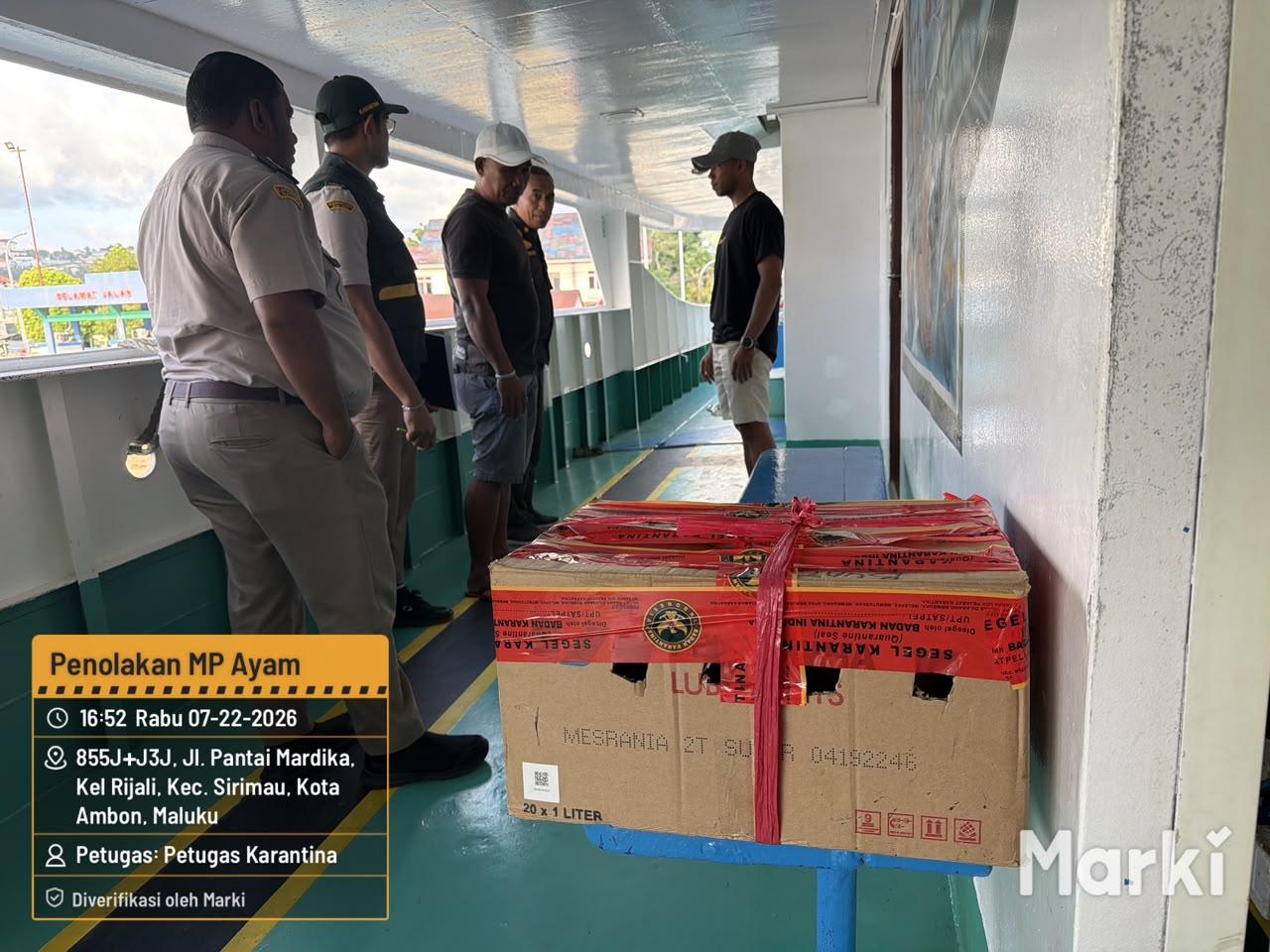 Karantina Maluku Tolak Pemasukan Ayam Hidup, Perkuat Benteng Maluku dari Ancaman Flu Burung