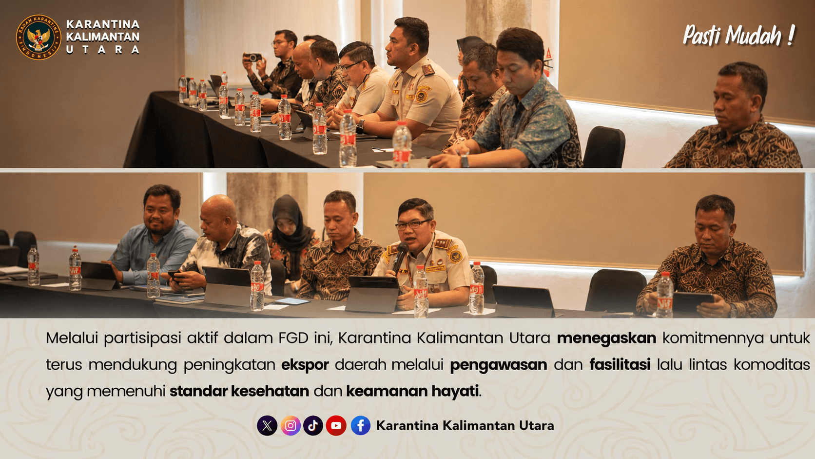 Karantina Kaltara Hadiri FGD Tracking dan Tantangan Ekspor Kaltara