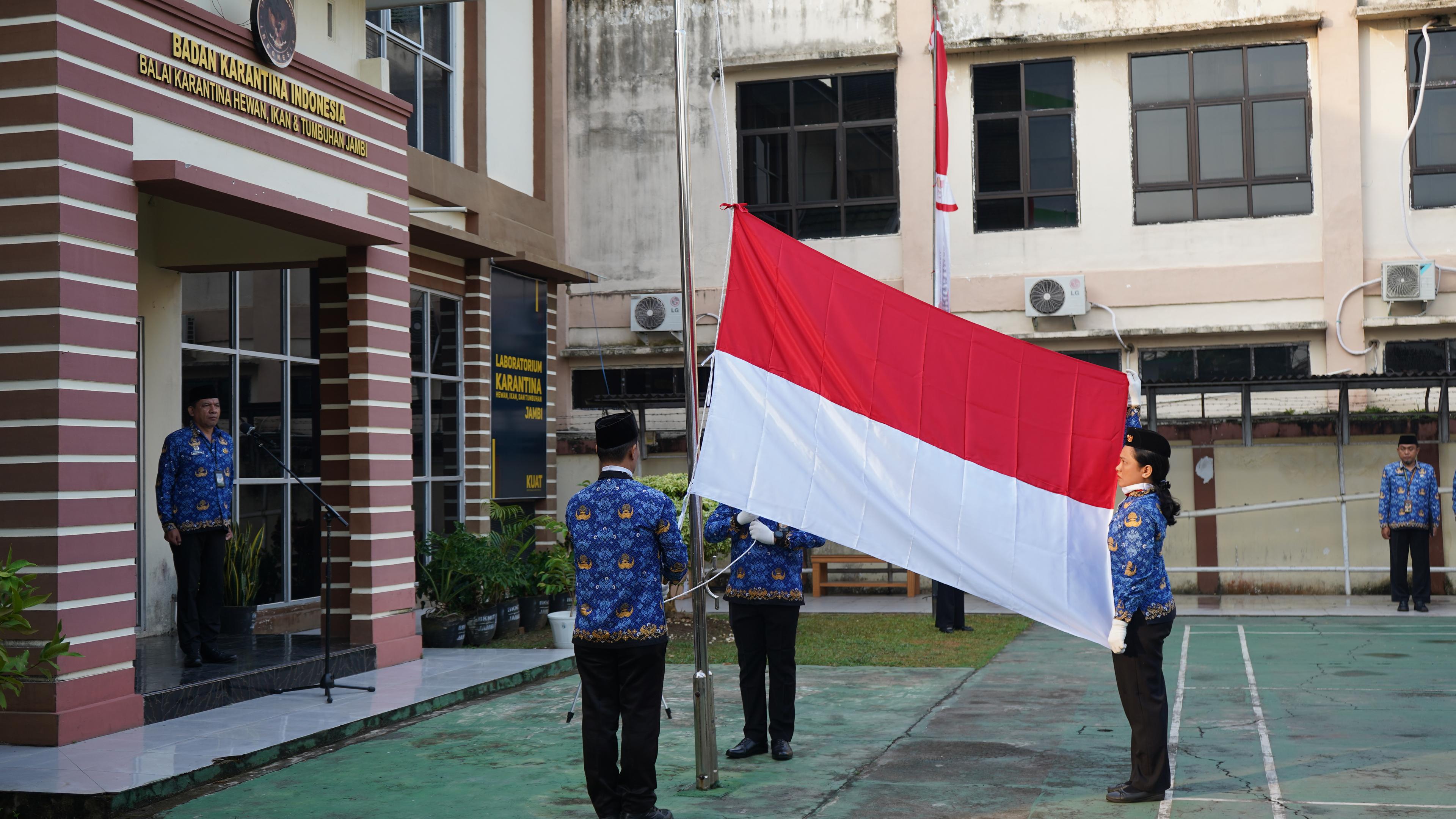 Upacara Memperingati HUT Ke-81 Republik Indonesia.