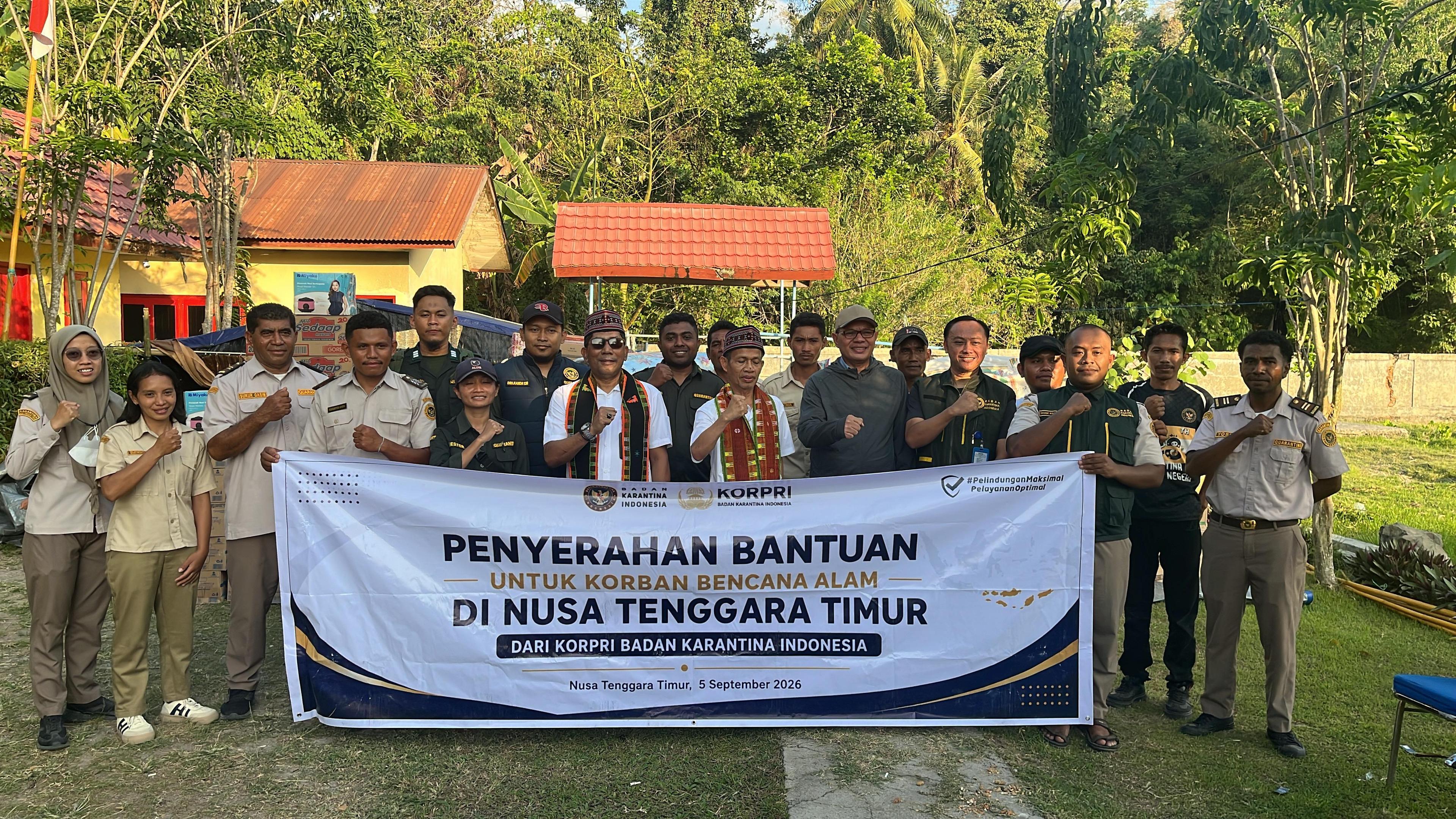 KORPRI Barantin Bergerak Cepat, Salurkan Bantuan Kemanusiaan untuk Korban Bencana di NTT