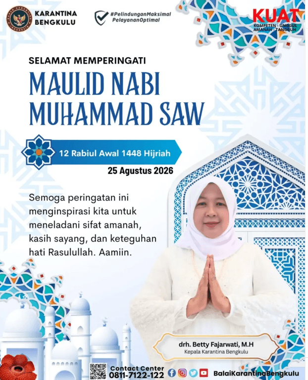 Selamat Memperingati Maulid Nabi Muhammad SAW 1448 H.