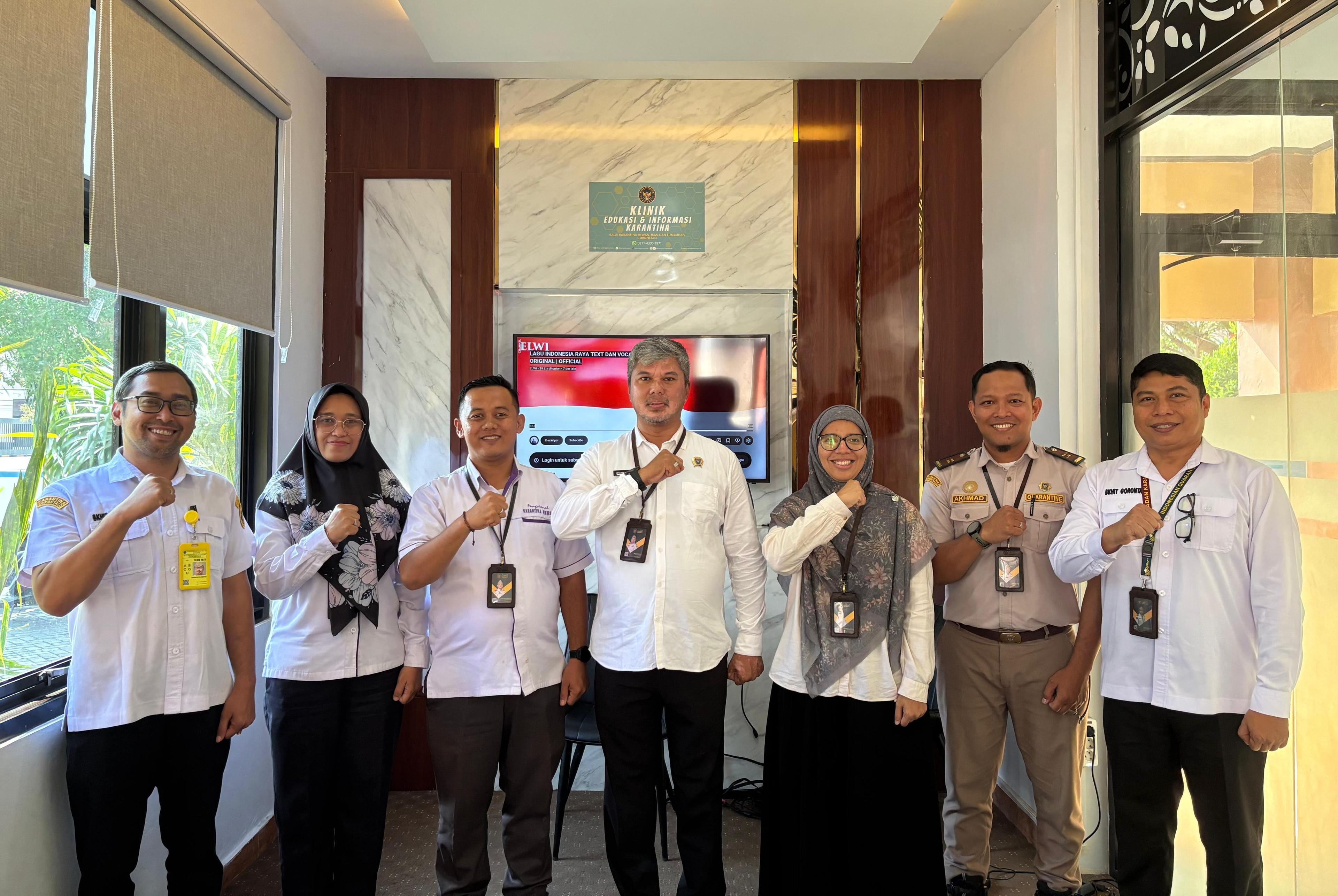 Tiga Pejabat Fungsional Karantina Gorontalo Naik Jabatan, Kepala Balai Tekankan Integritas dan Profesionalisme