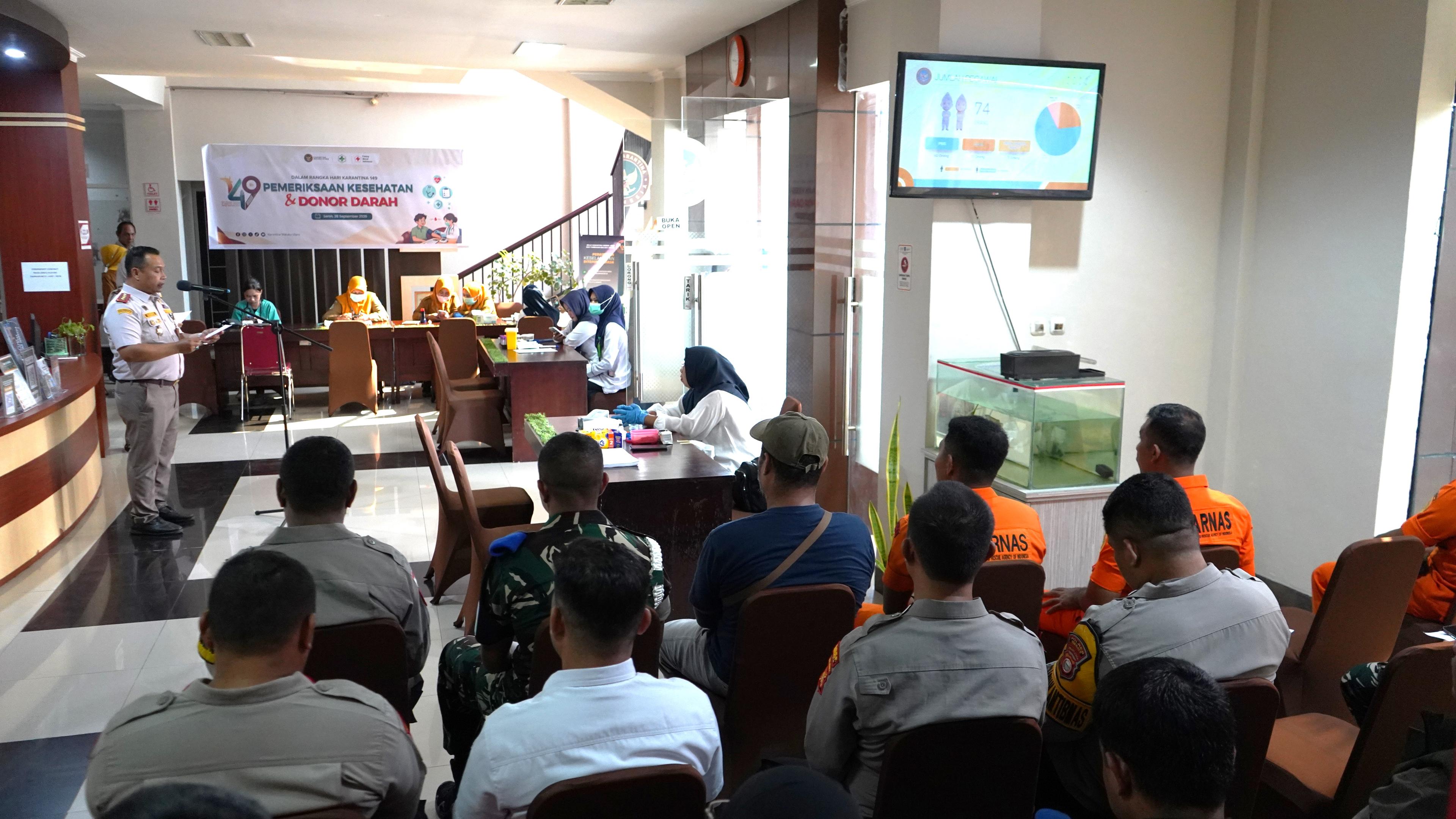 Sambut Hari Karantina ke-149, Karantina Maluku Utara Hadirkan Layanan Kesehatan Gratis dan Donor Darah