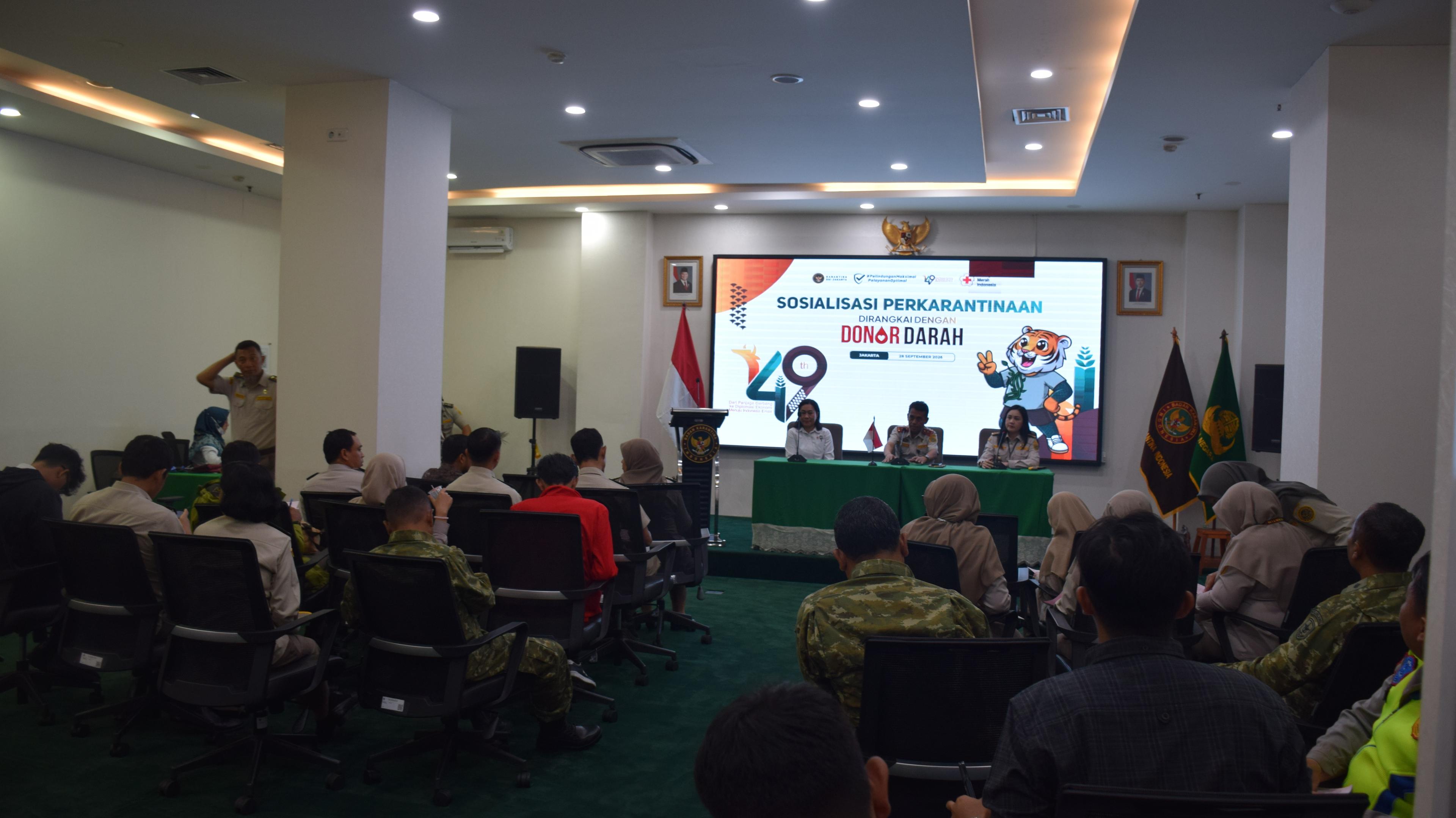 Jelang HUT Barantin, Balai Besar Karantina DKI Jakarta Gelar Donor Darah