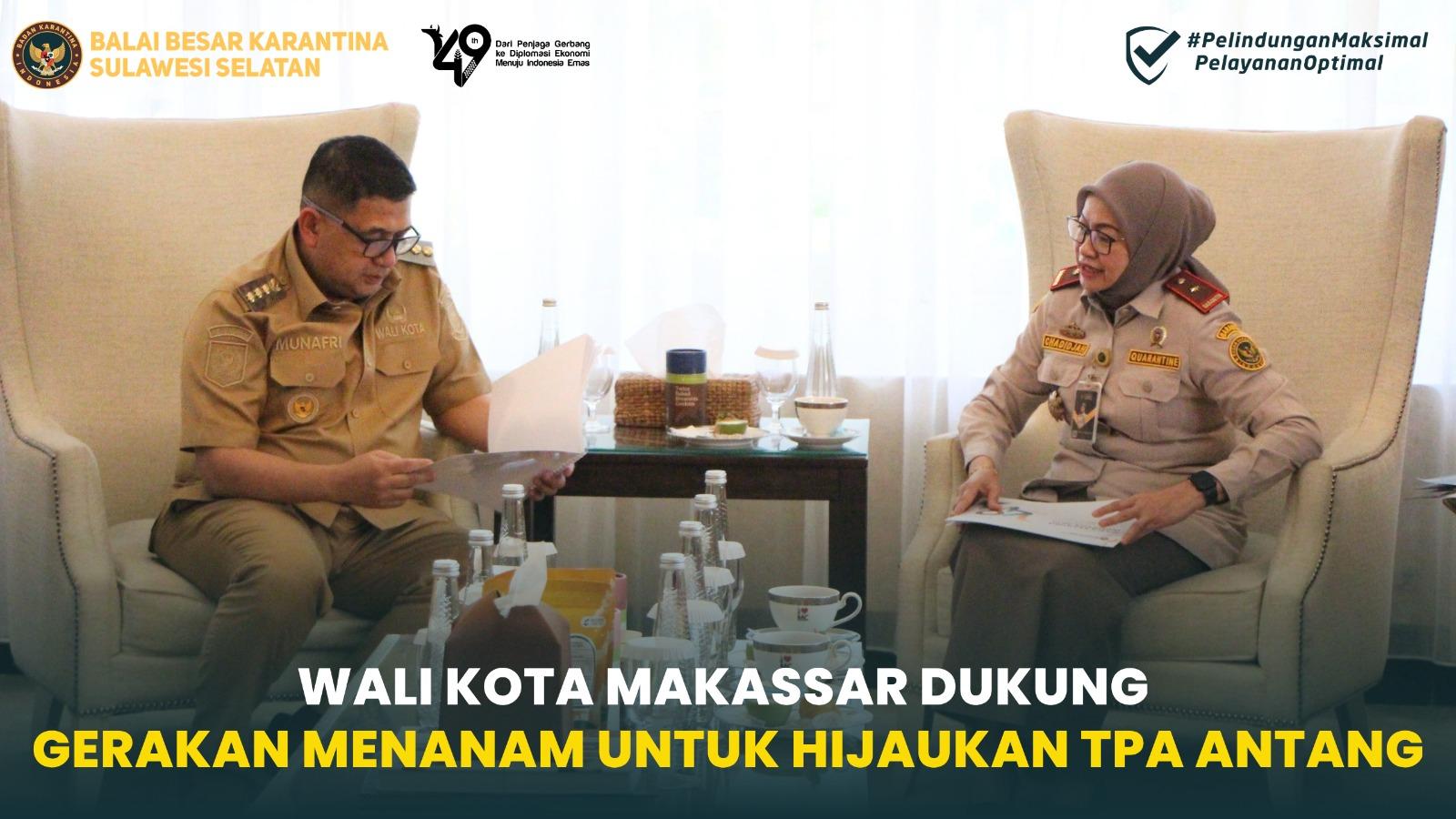 Wali Kota Makassar Dukung Gerakan Menanam untuk Hijaukan TPA Antang