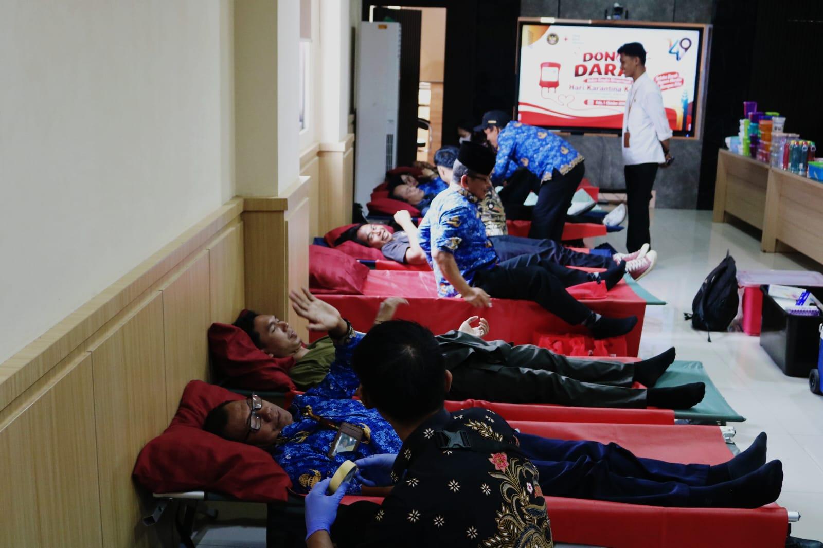 Hari Karantina ke-149, Karantina Sulteng Targetkan 100 Kantong Darah untuk Kemanusiaan