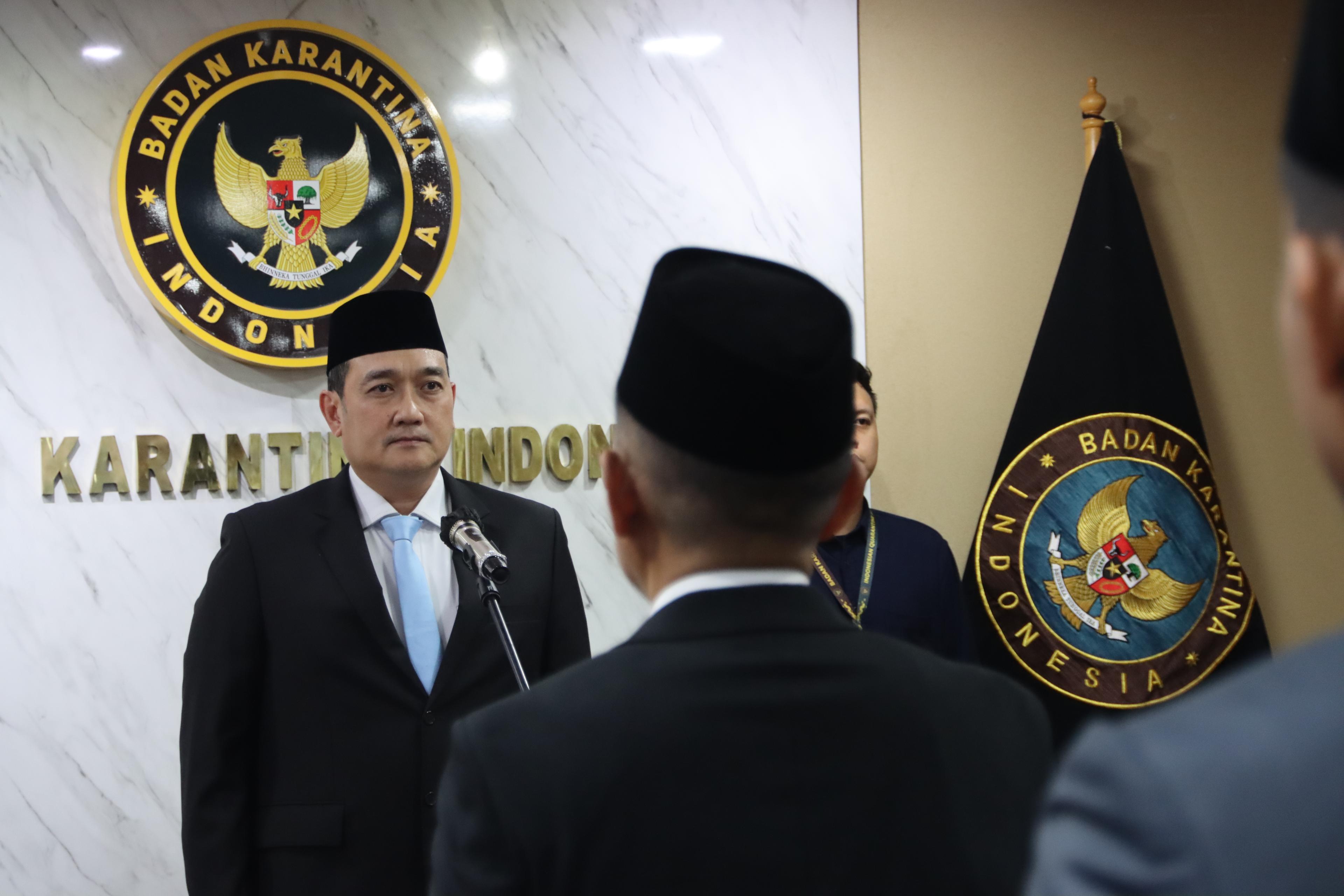 Perkuat Tata Kelola dan Kinerja Organisasi, Barantin Gelar Pelantikan Pejabat Pimpinan Tinggi Pratama dan Administrator