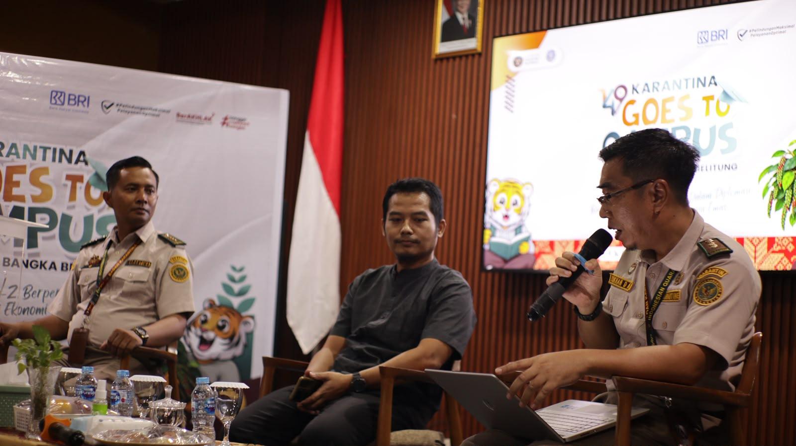 Karantina Goes to Campus Sambangi UBB, Gen Z Diajak Dorong Lada Babel Mendunia