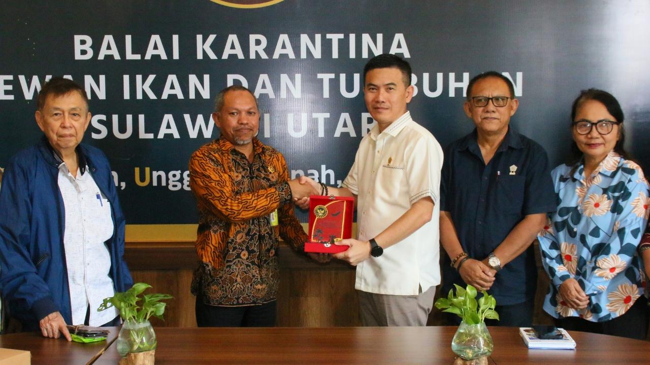 Kawal Kualitas Pala terbaik dunia, Karantina Sulut terima kunjungan DPRD Siau Tagulandang Biaro ( SITARO )