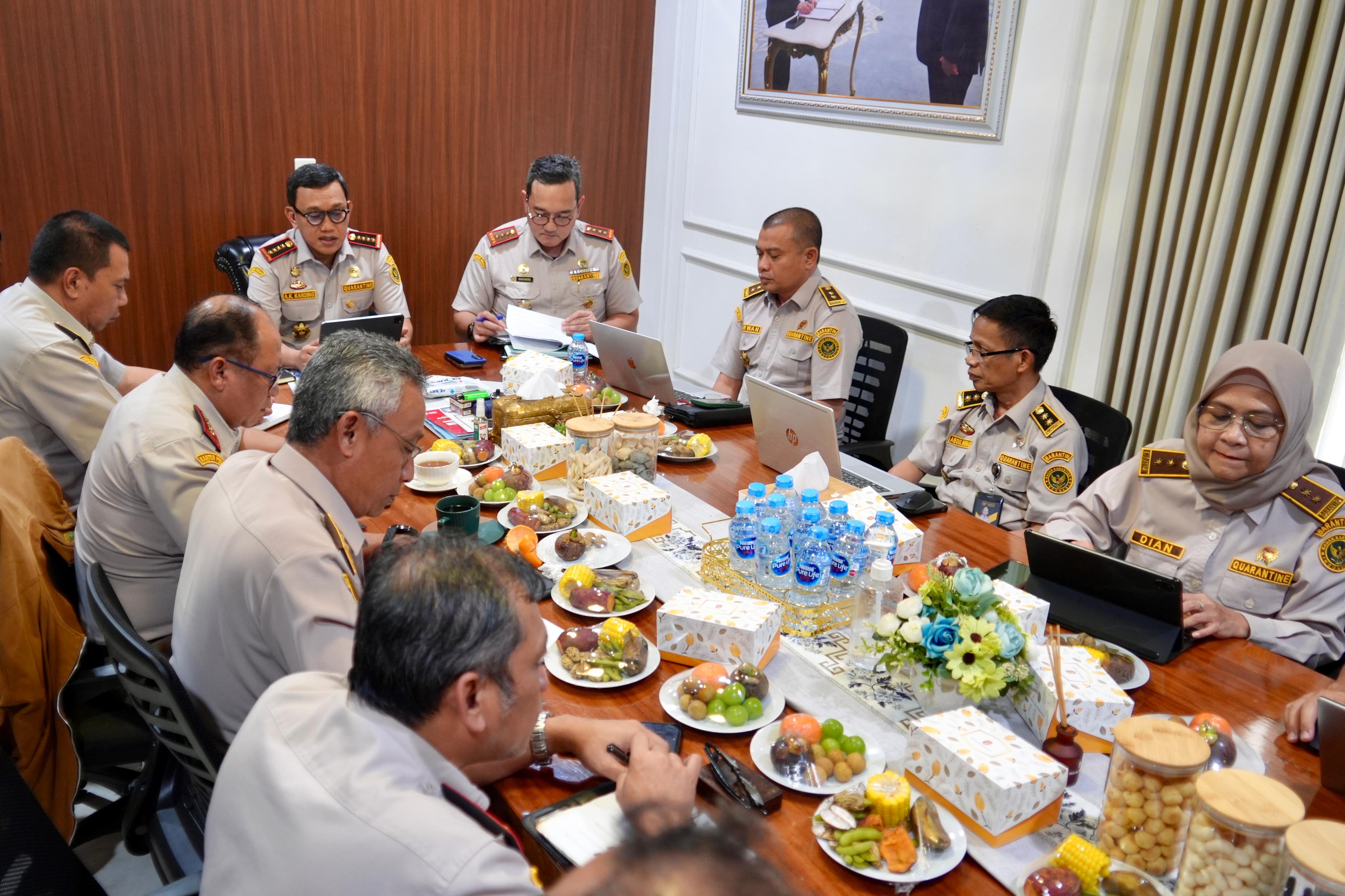 Kepala Barantin Pimpin Rapim, Matangkan Implementasi Kebijakan Strategis