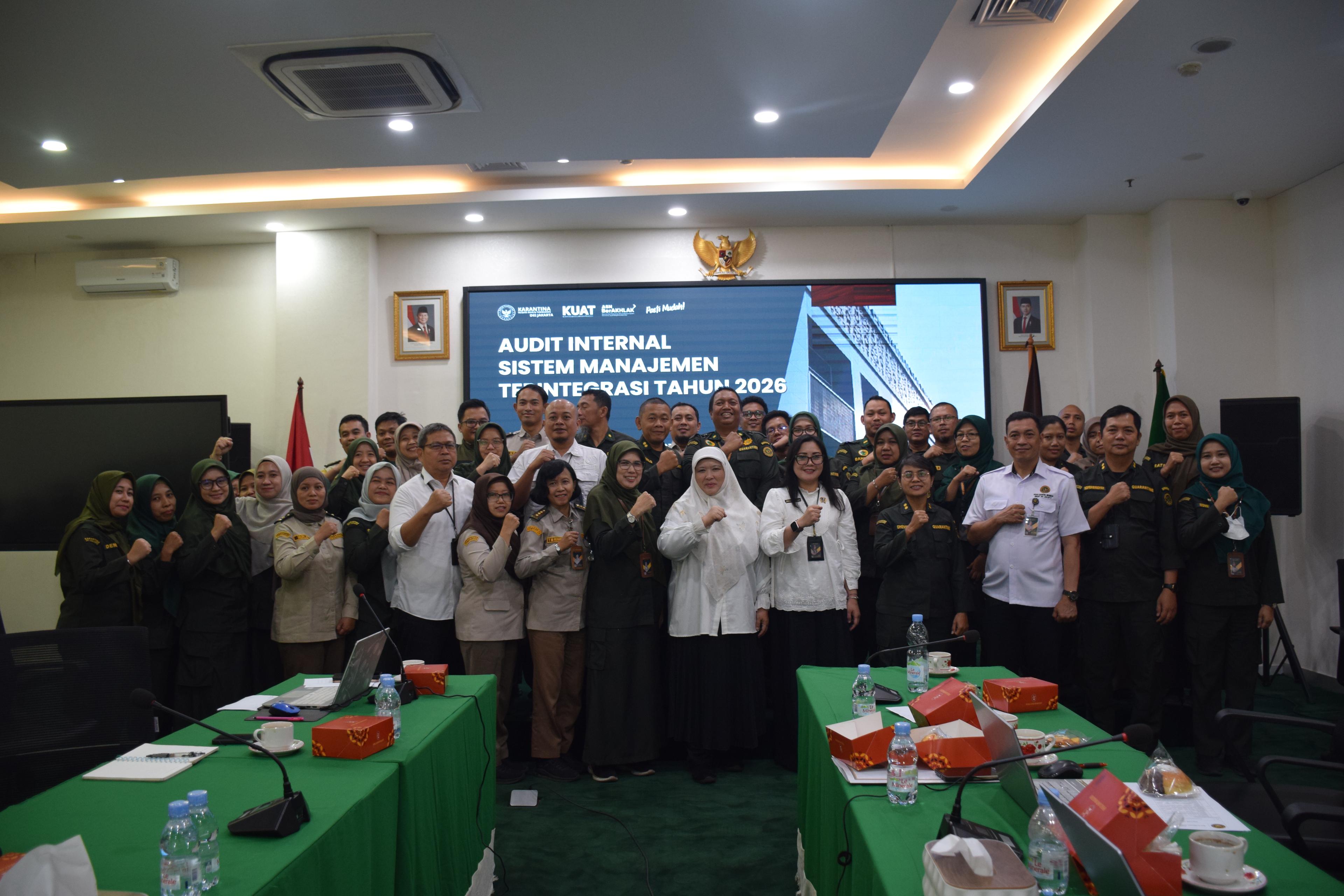 Perkuat Mutu dan Integritas Layanan, Karantina DKI Jakarta Gelar Audit Internal Sistem Manajemen Terintegrasi