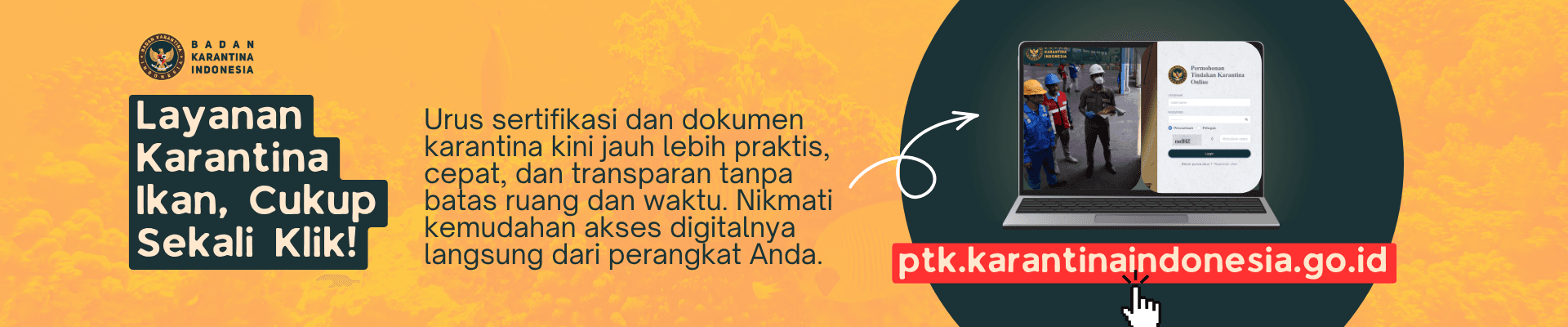 Layanan Karantina Ikan, Cukup Sekali Klik!