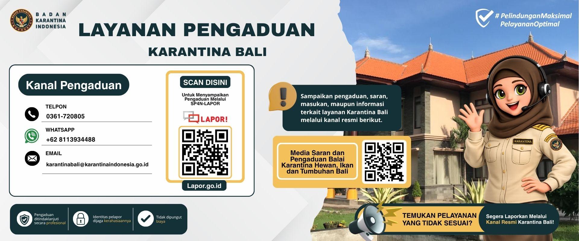 Layanan Pengaduan Karantina Bali