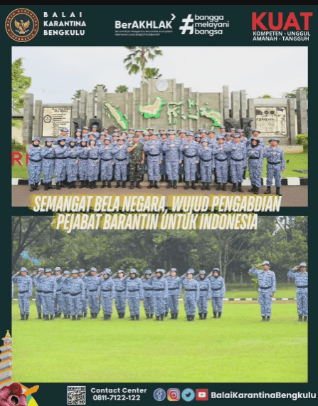 Semangat Bela Negara, Wujud Pengabdian Pejabat Barantin untuk Indonesia