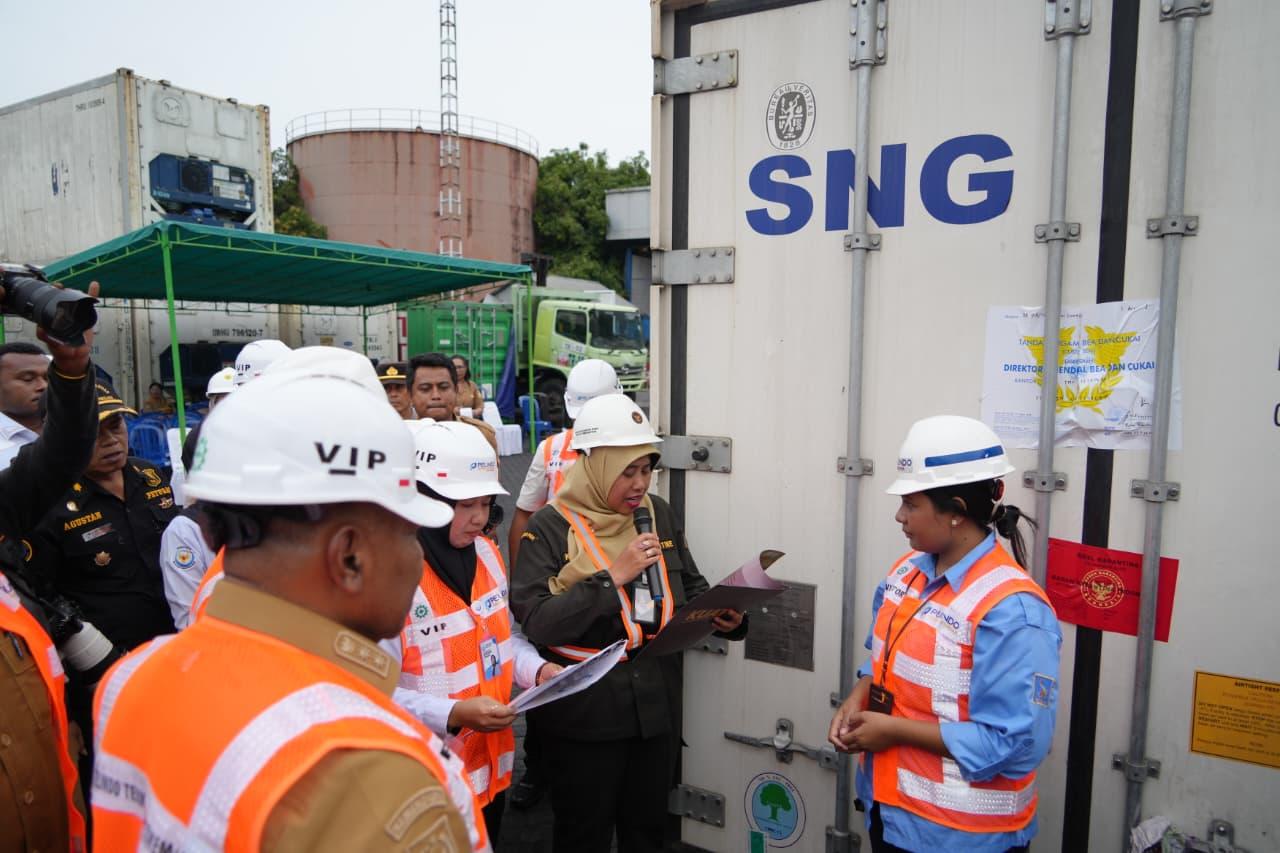 Karantina Papua Lepas Ekspor 17,8 Ton Tuna Beku ke AS, Nilainya Rp1,9 Miliar