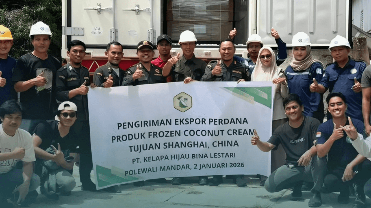 Perdana! Produk Santan Beku Tembus Pasar Ekspor China