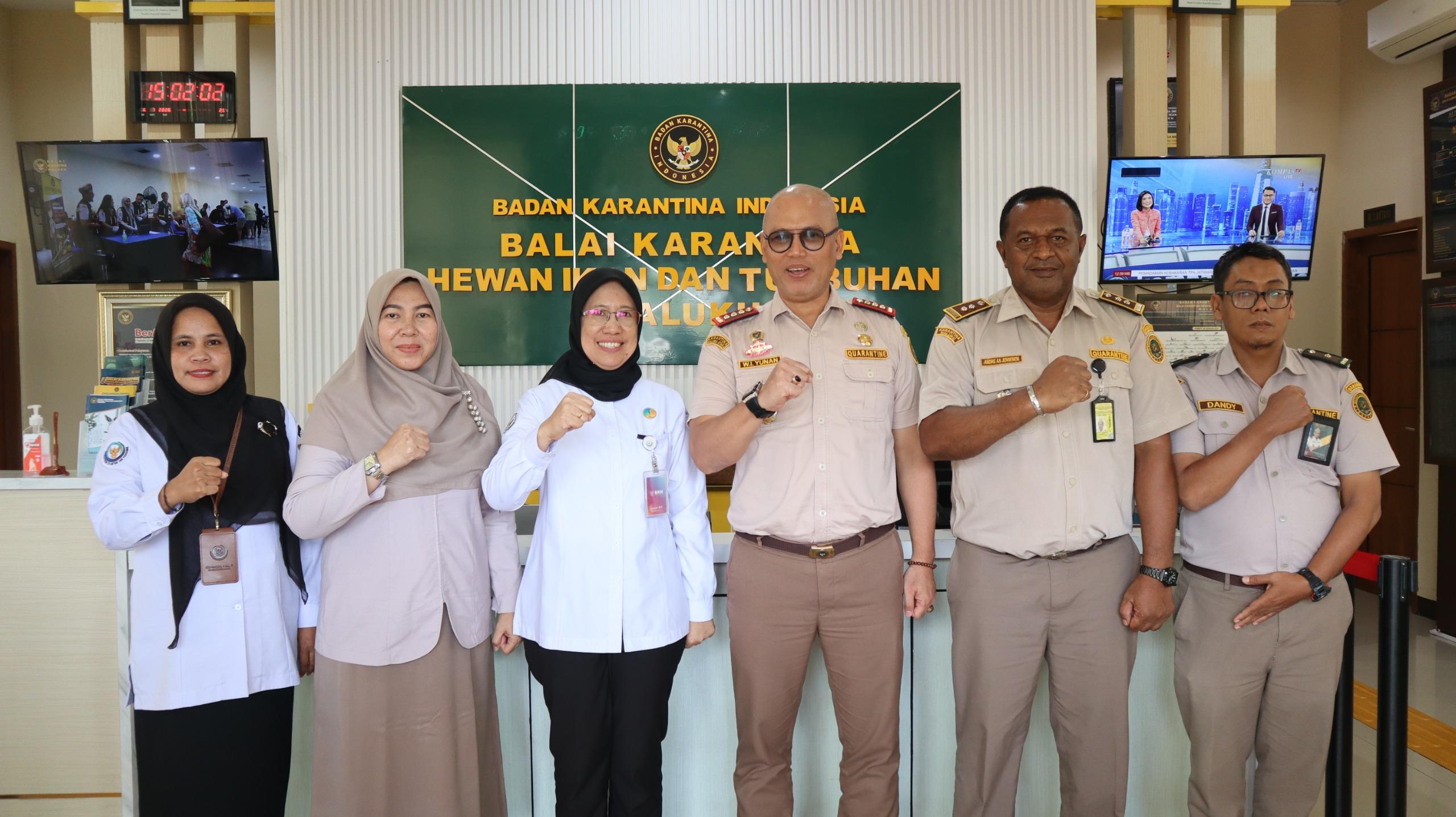 Sinergi Makin Solid! Karantina Maluku dan BPPMHKP Ambon Perkuat Daya Saing Produk Perikanan