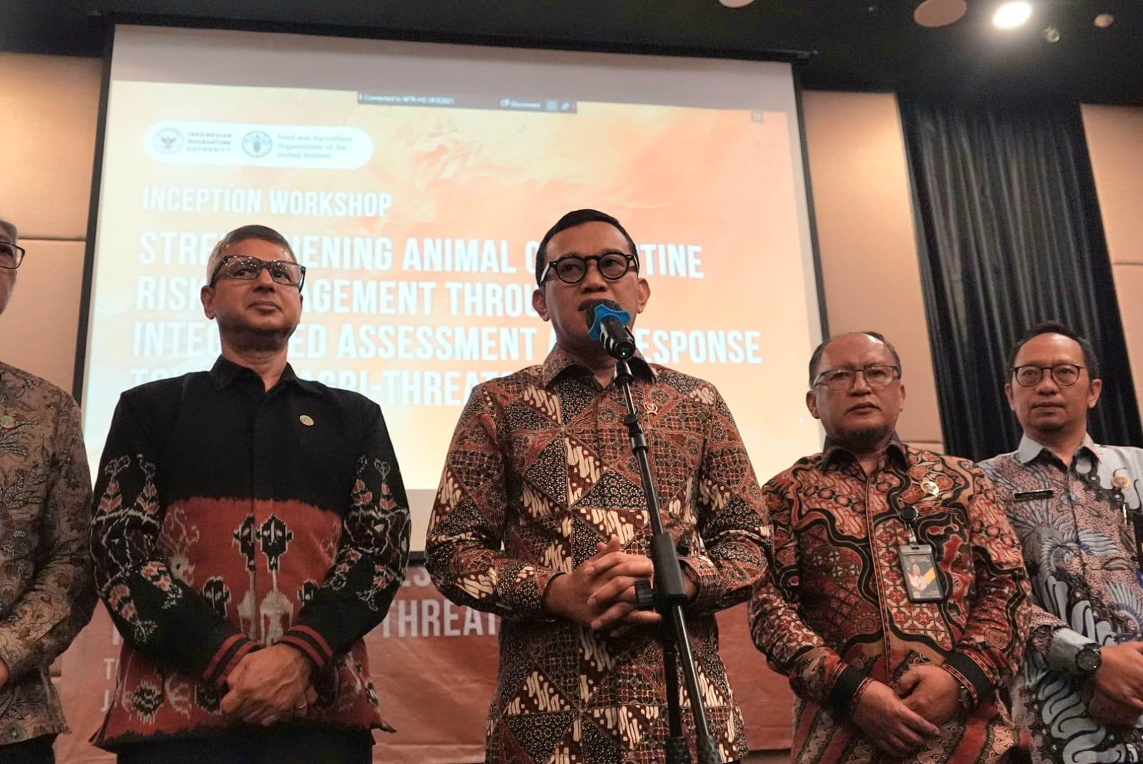 Barantin dan FAO Perkuat Biosekuriti Nasional Hadapi Ancaman Penyakit Hewan Lintas Batas
