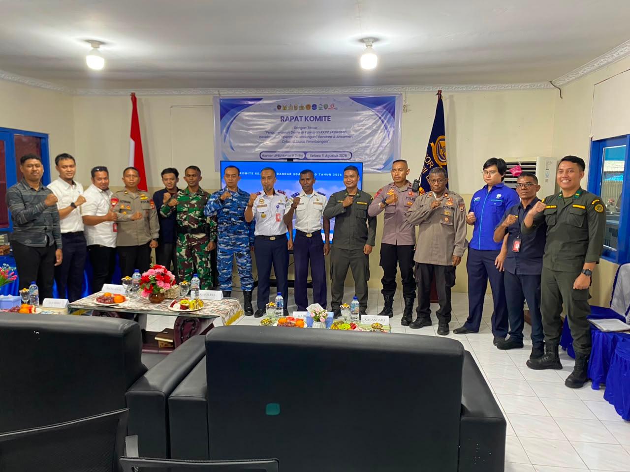 Perkuat Keamanan Penerbangan, Karantina Maluku Hadiri Rapat Komite Keamanan Bandar Udara Dobo