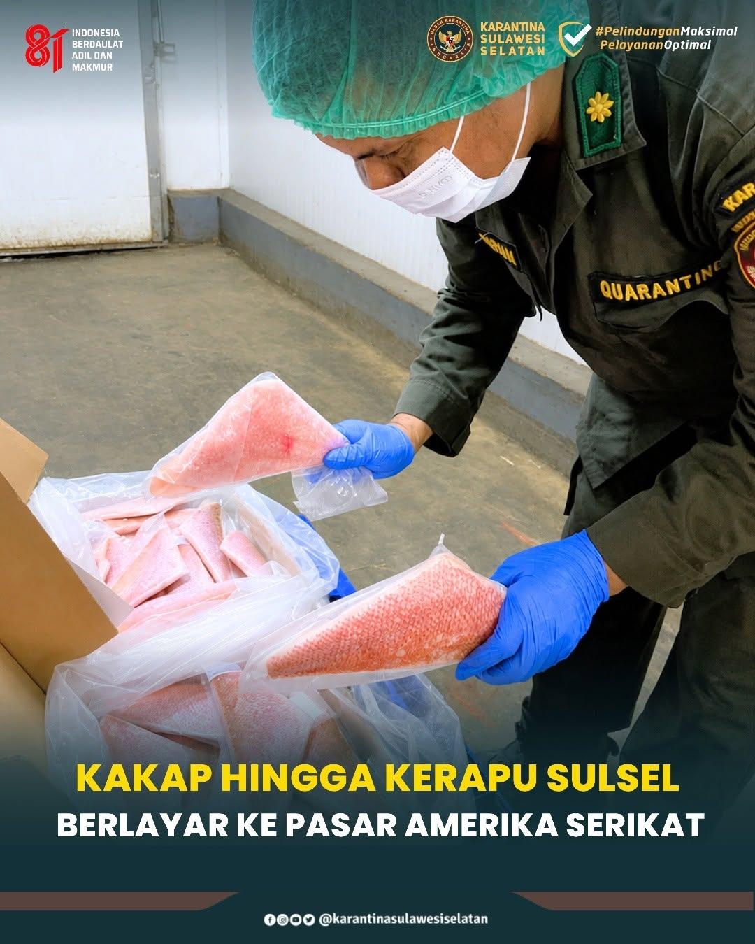 Kakap hingga Kerapu Sulsel Berlayar ke Pasar Amerika Serikat