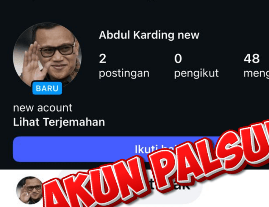 Hati-Hati Akun Palsu Kepala Barantin
