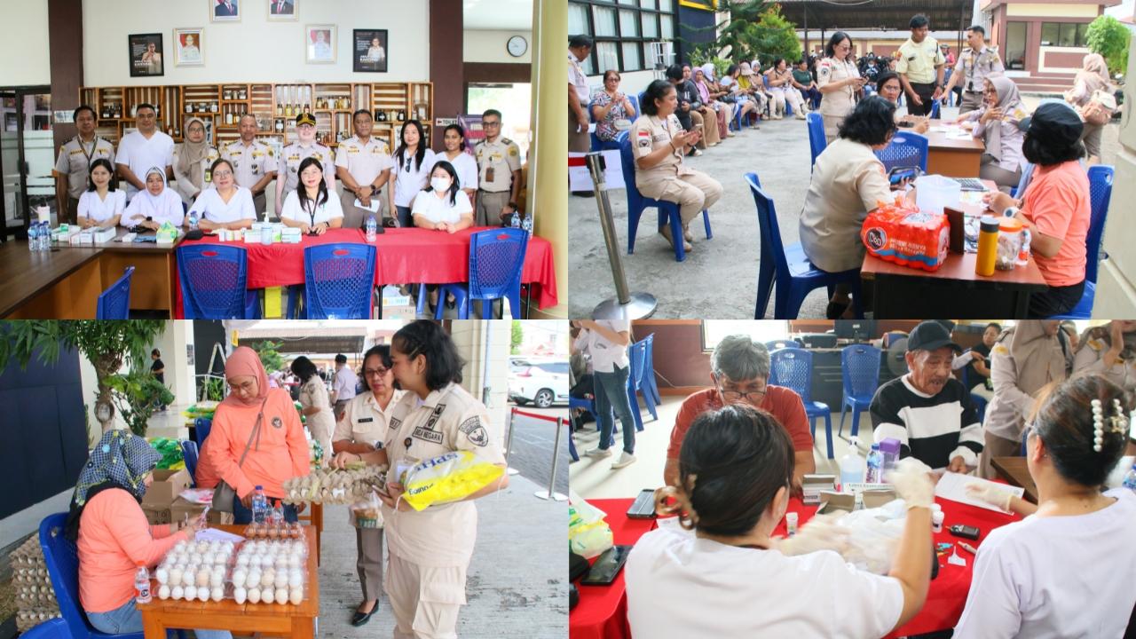 Bazaar Murah dan Pemeriksaan Kesehatan Gratis sebagai rangkaian kegiatan sosial dalam rangka Hari Karantina ke 149