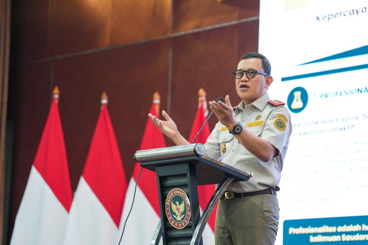 Rakornas 2026, Karding Tetapkan Arah Baru Barantin: Perkuat Biosekuriti Hingga Diplomasi Ekonomi