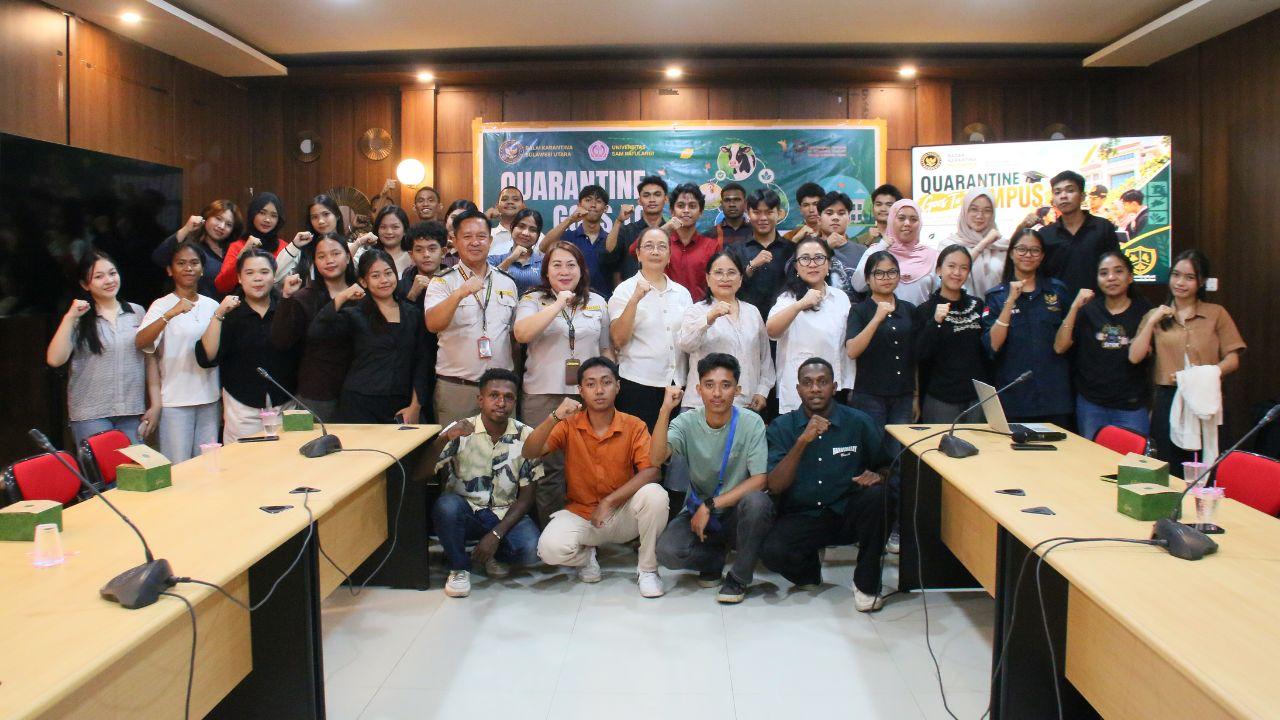 Quarantine Goes To Campus dalam rangka Merayakan Hari Karantina ke-149 dan Ulang Tahun Barantin Ke - 3 di adakan di Fakultas Perikanan dan Ilmu Kelautan Universitas Sam Ratulangi Manado