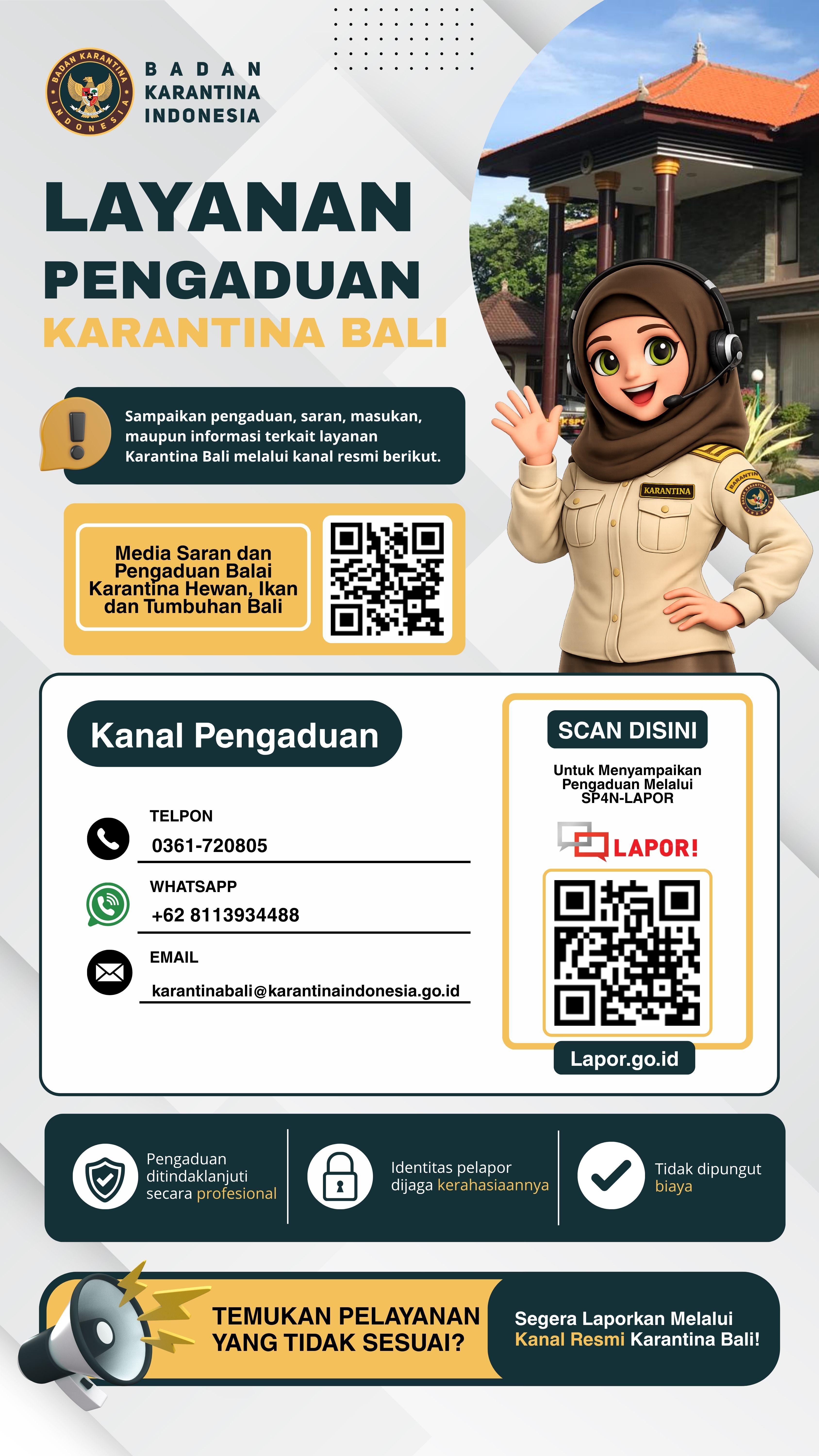 Layanan Pengaduan Karantina Bali