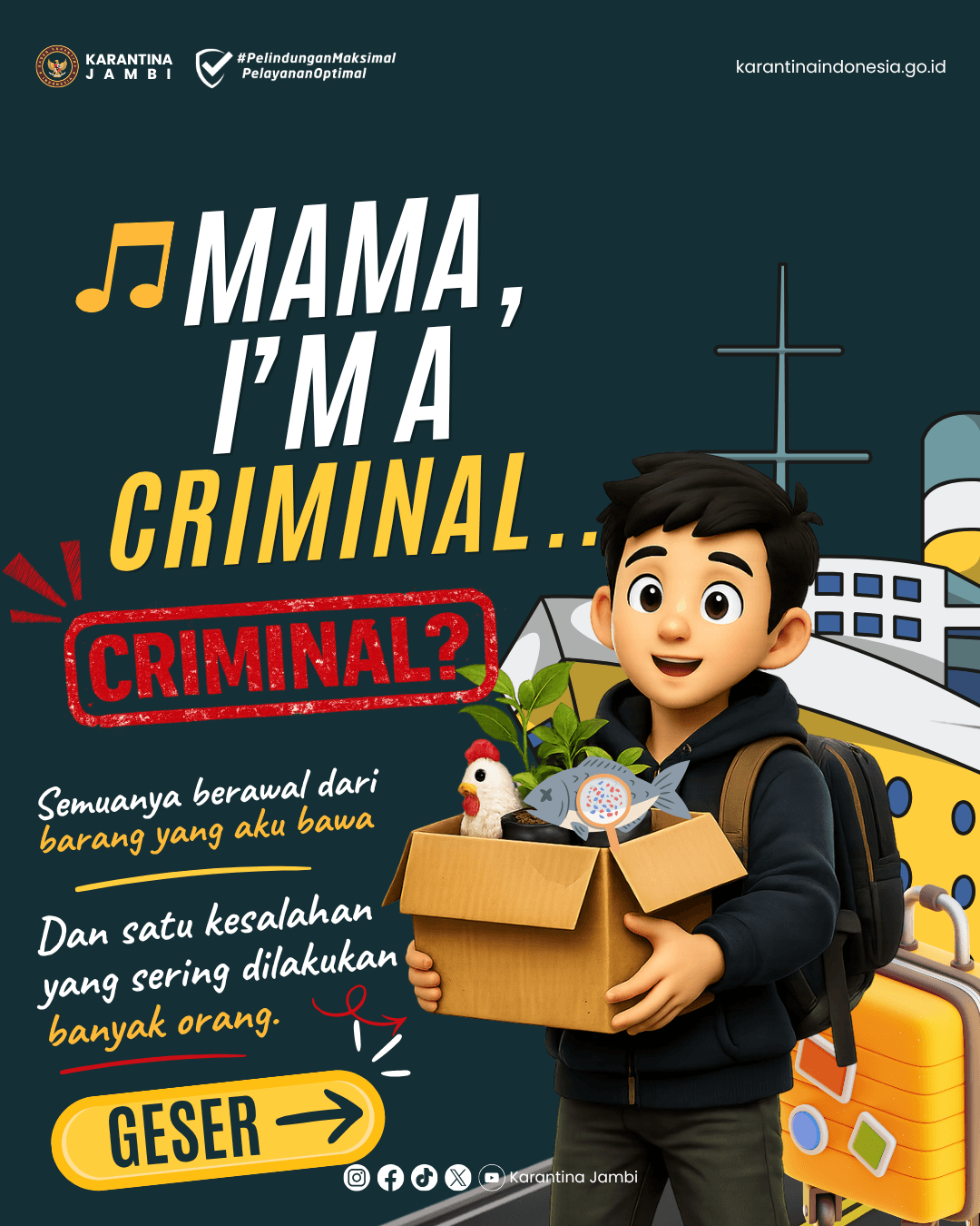 šµ Mama, Iām a criminal...