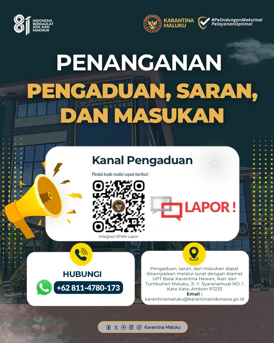 Pengaduan BKHIT Maluku